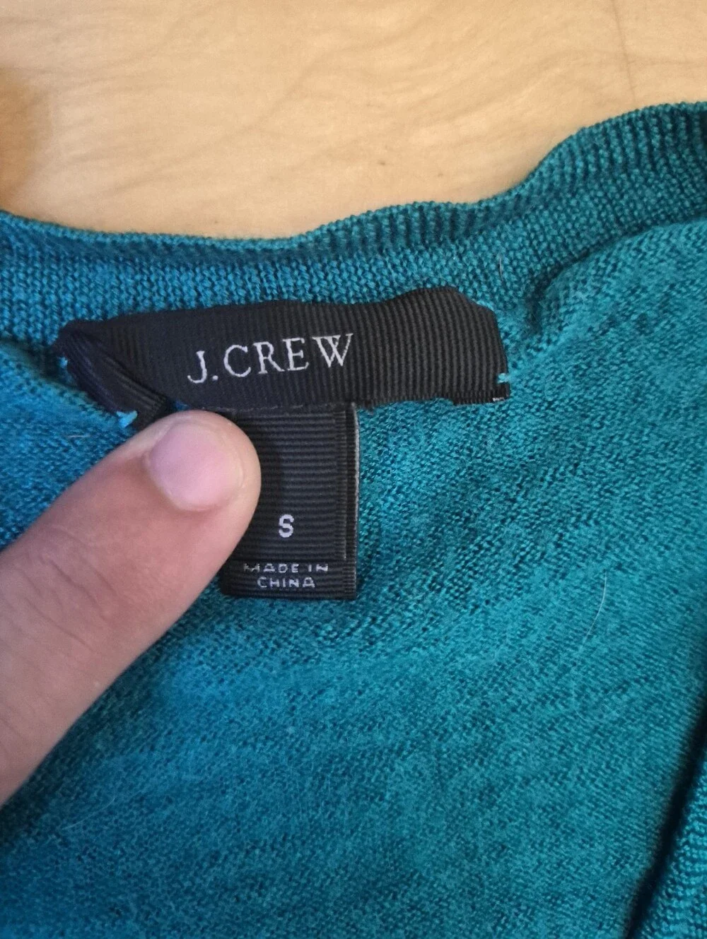 Men's Teal V-Neck Sweater